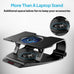 Promate Adjustable Laptop Cooling Pad, Foldable Silent Cooler Fan Stand